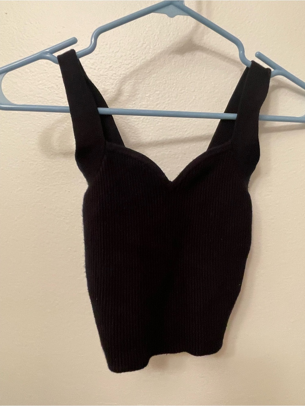 Abercrombie Sleeveless Black Knit Sweetheart Tank Top Size XS